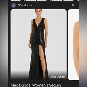 Formal or Prom Dress 
Brand new with tags black sequin Mac Duggal gown